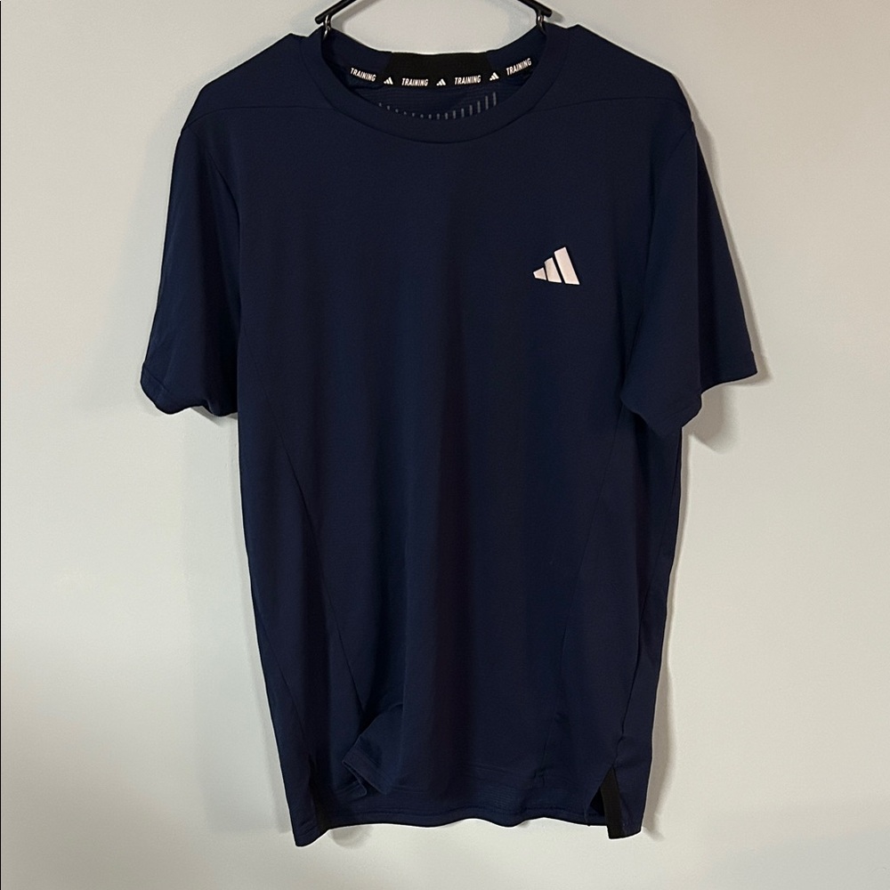 Adidas Men's Dark Blue Short Sleeve Tee